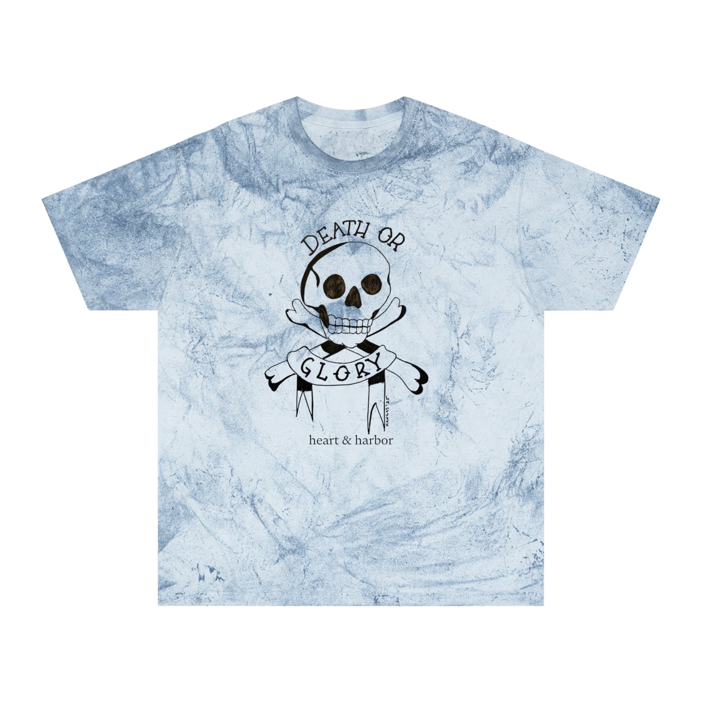 Skull Tattoo Unisex T-Shirt - Badass Color Blast Design