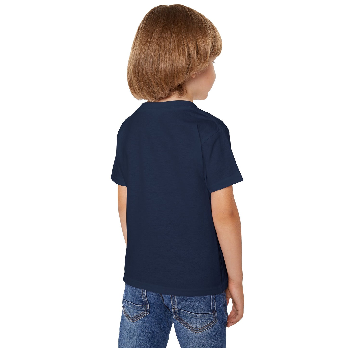 Cute Whale Design Toddler T-shirt in White Print