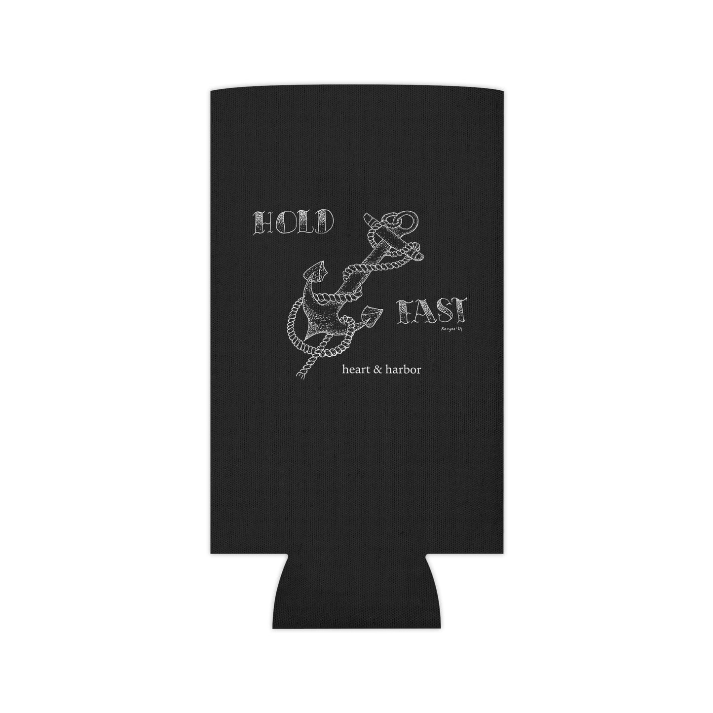 Hold Fast Anchor Can Cooler - Black