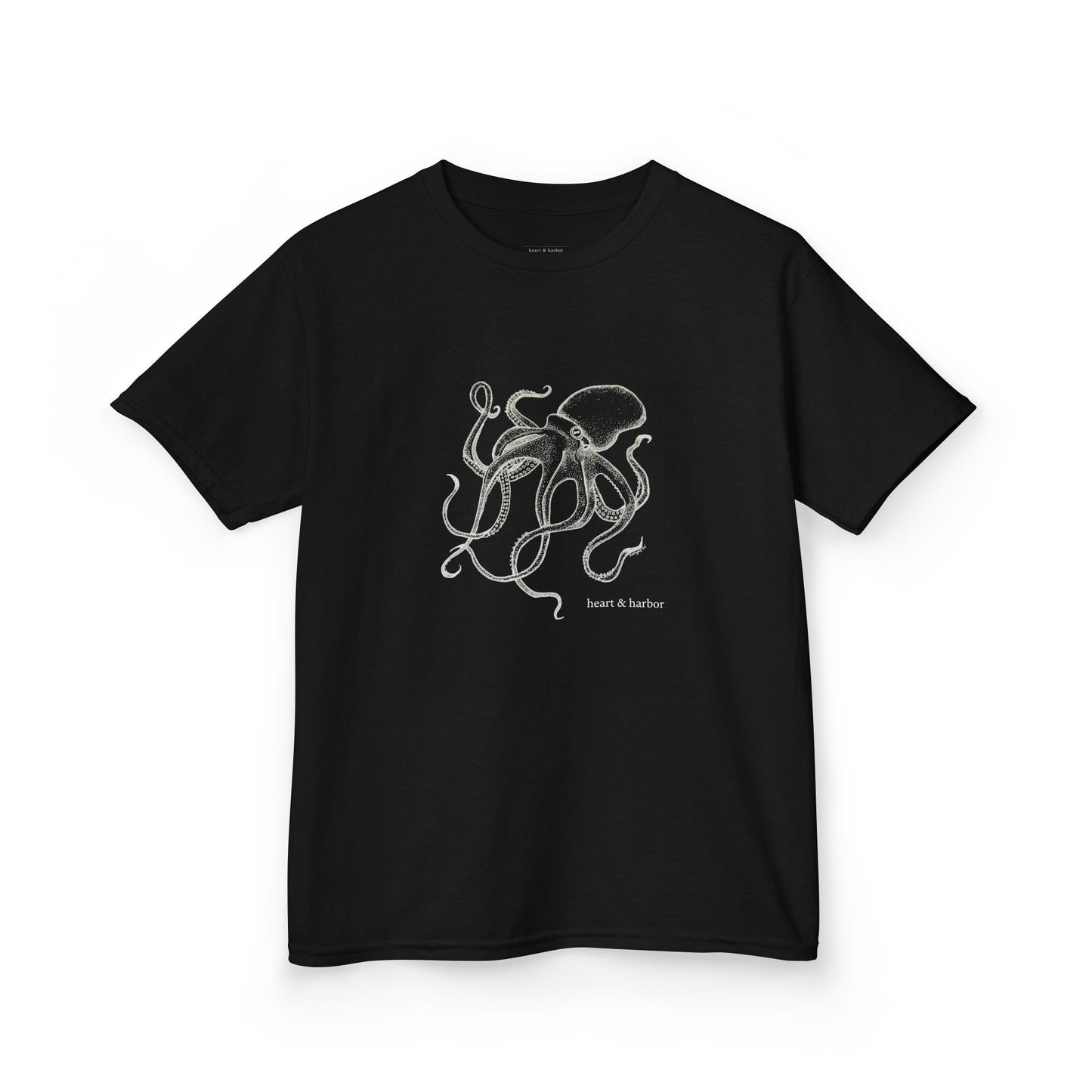 Kids Hand Drawn Octopus Design T-shirt
