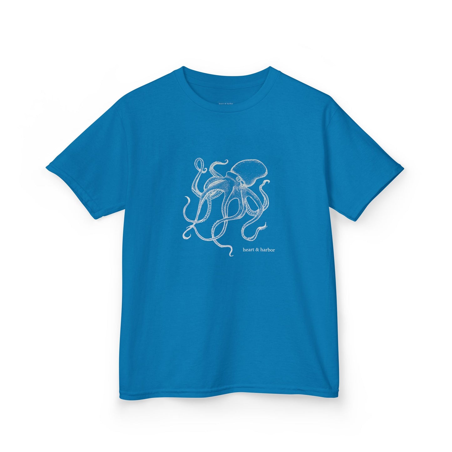 Kids Hand Drawn Octopus Design T-shirt
