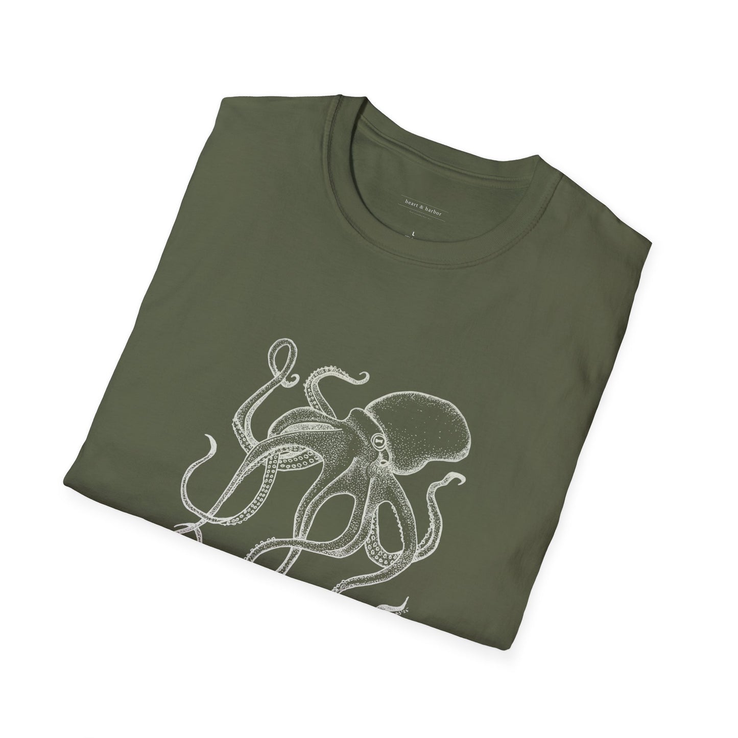 Octopus T-Shirt - Dark Shirt/Light Print Version