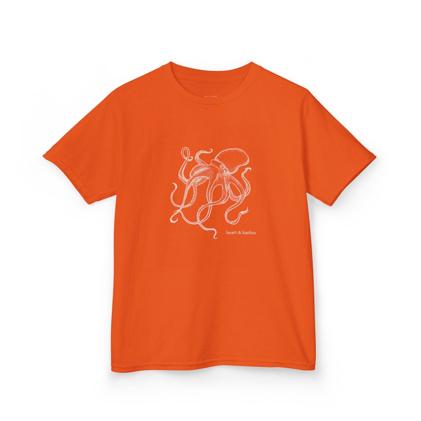 Kids Hand Drawn Octopus Design T-shirt