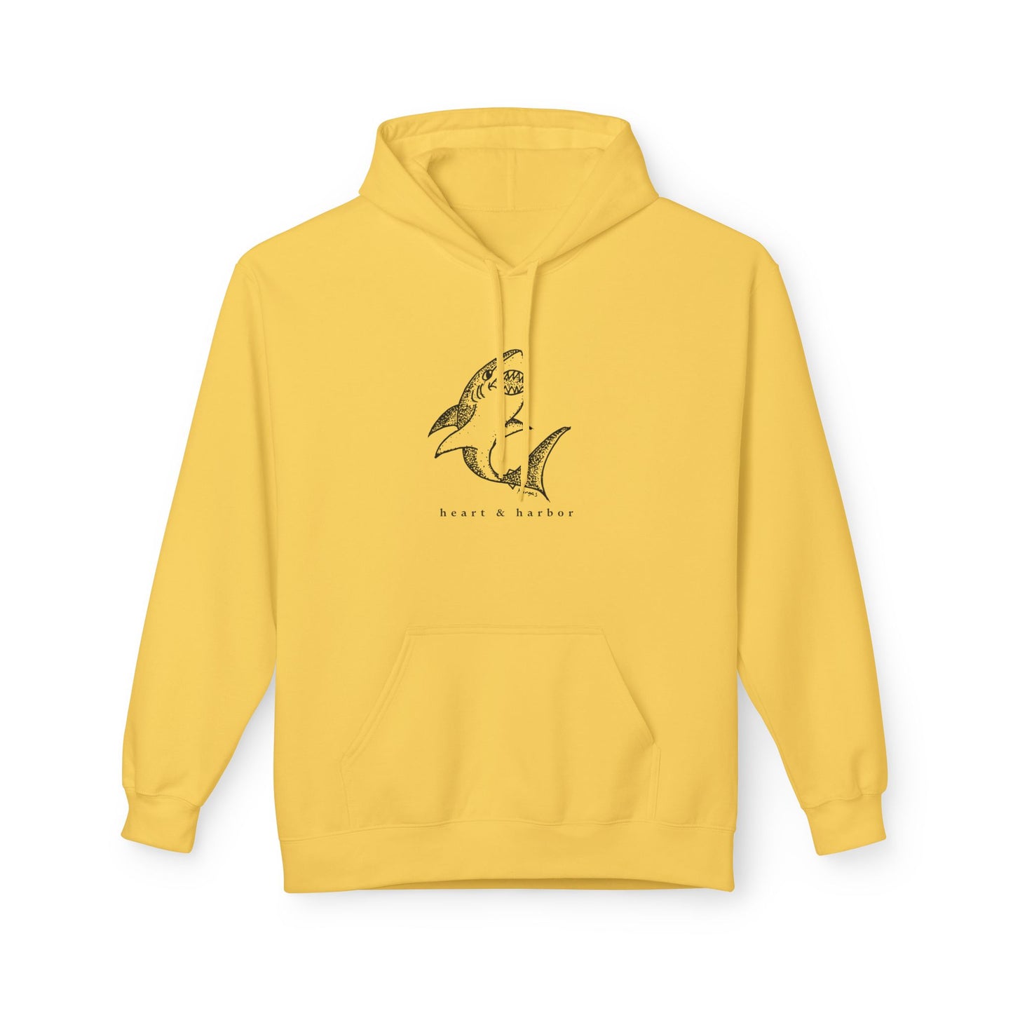 Shark Hoodie | Unisex | Hand-Drawn | Heart & Harbor | Multiple Colors