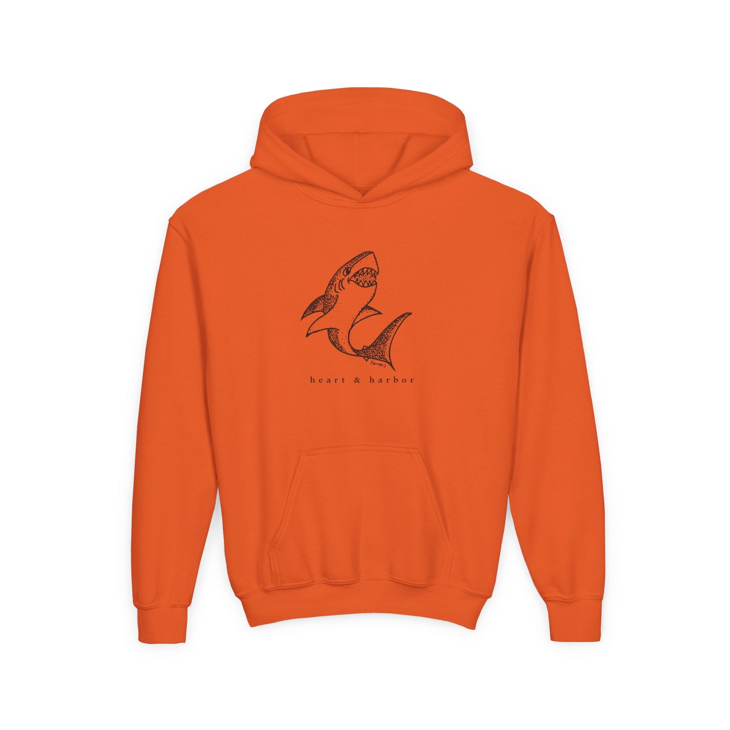 Shark Kids Hoodie | Hand-Drawn | Heart & Harbor | multiple colors