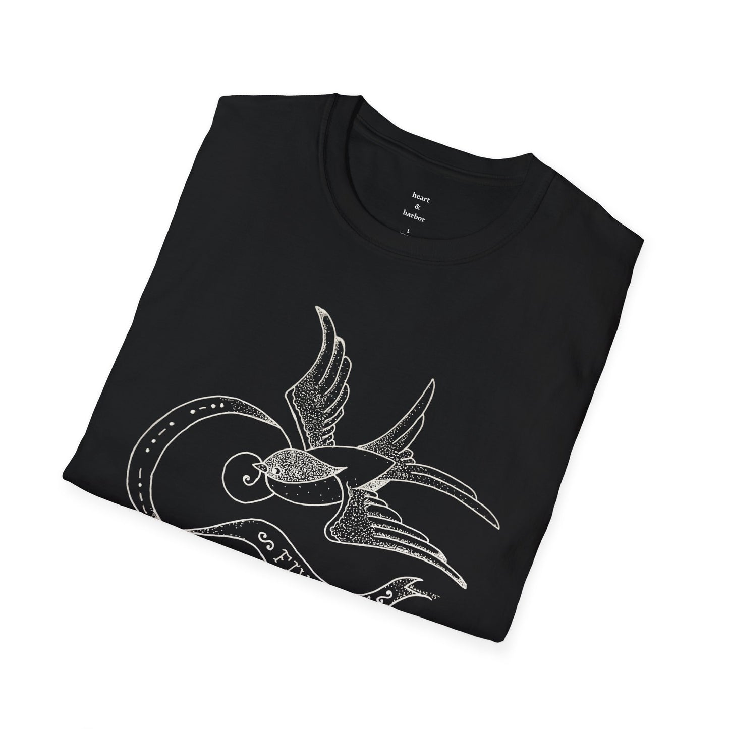 Traditional Tattoo Swallow T-Shirt - Fly Free Design
