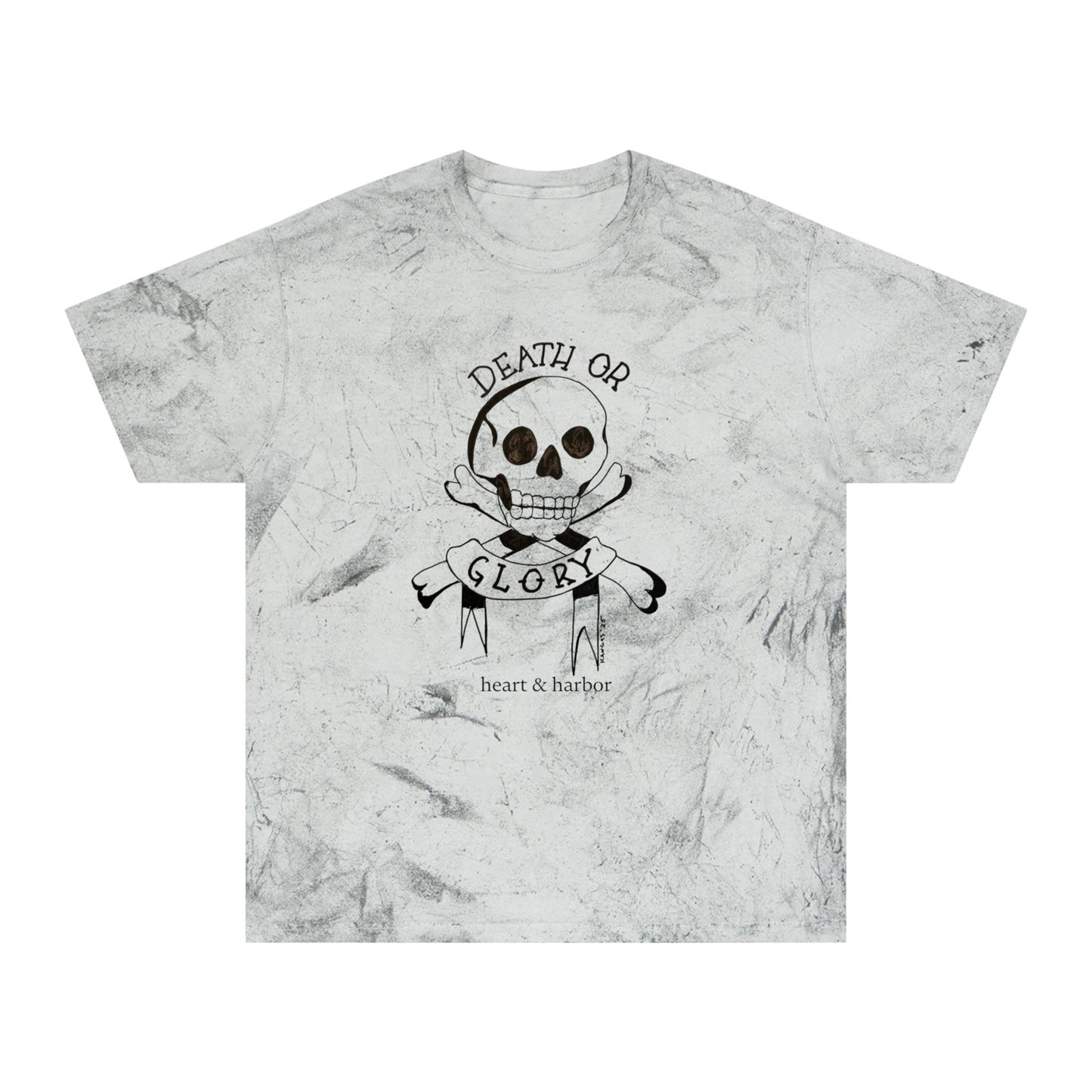 Skull Tattoo Unisex T-Shirt - Badass Color Blast Design