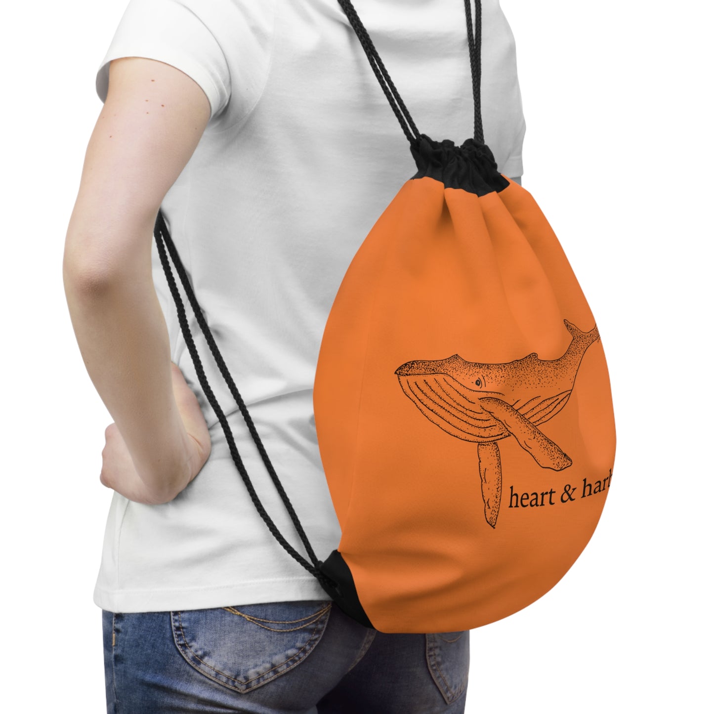 Whale Drawstring Bag