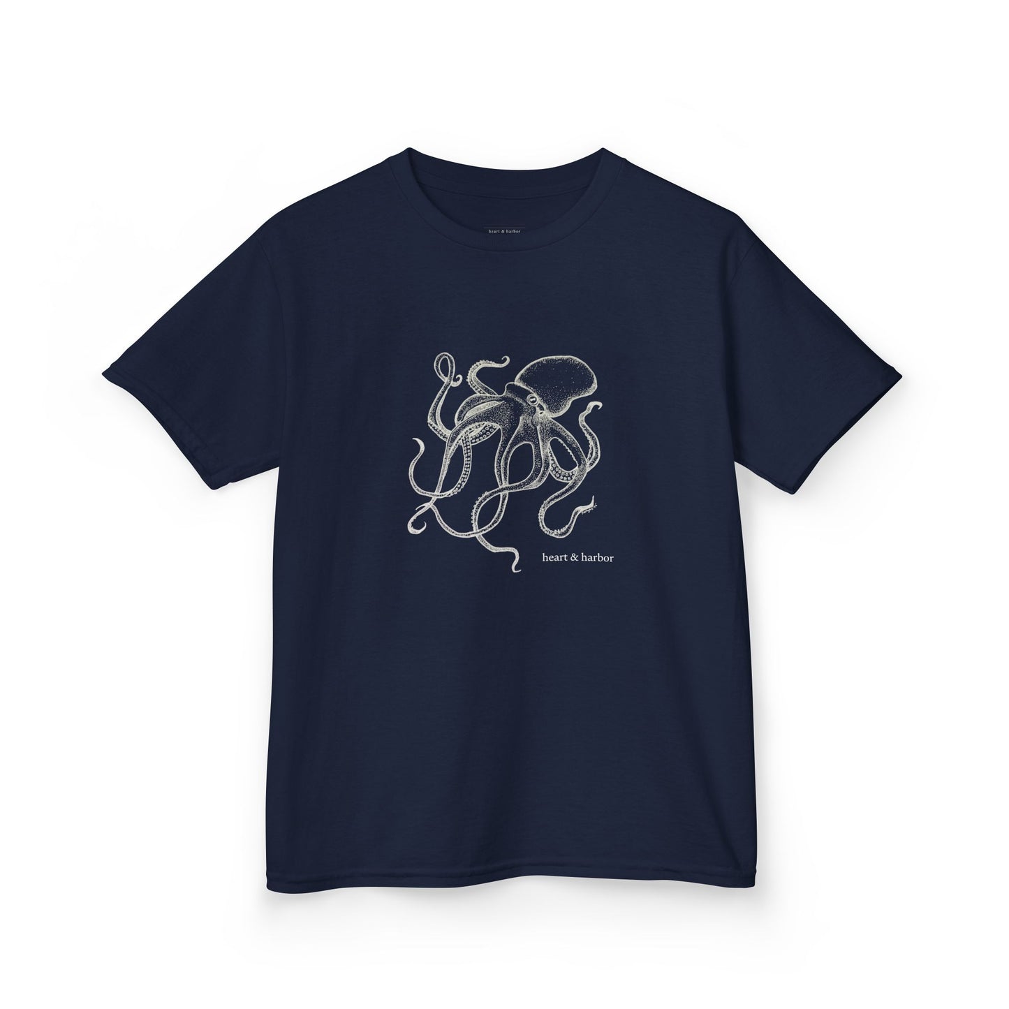 Kids Hand Drawn Octopus Design T-shirt
