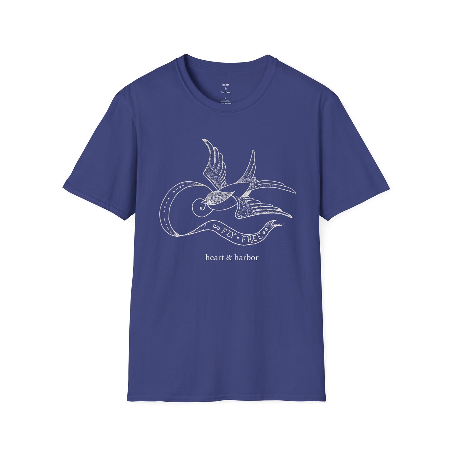 Traditional Tattoo Swallow T-Shirt - Fly Free Design
