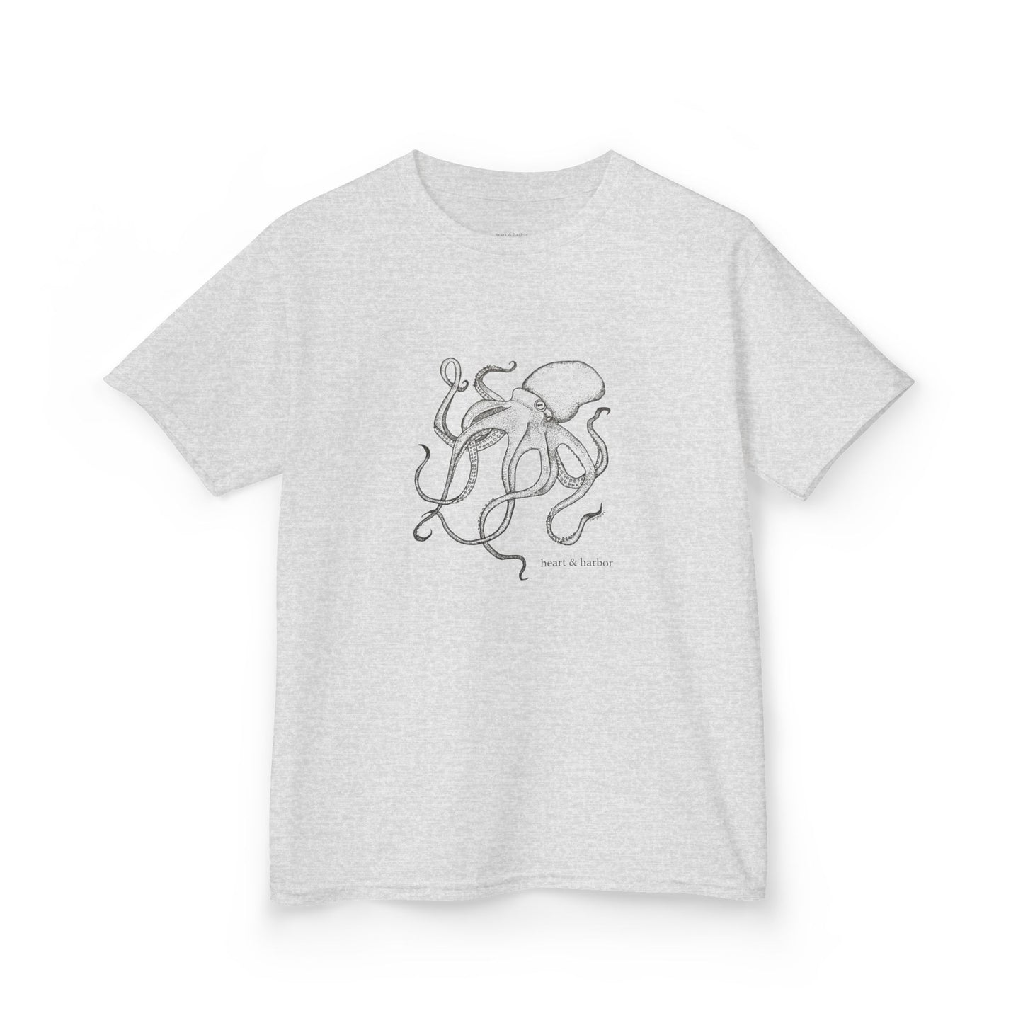 Kids Hand Drawn Octopus Design T-shirt