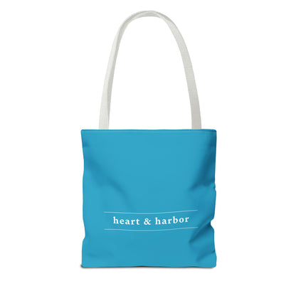 Whale Tote Bag - Turquoise