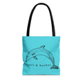 Dolphin - Turquoise Tote Bag