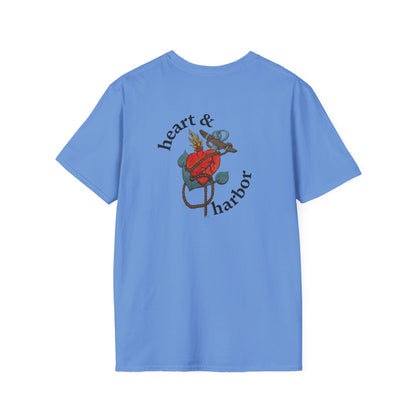 Heart & Harbor Signature Logo Tee | Front & Back Print | Unisex
