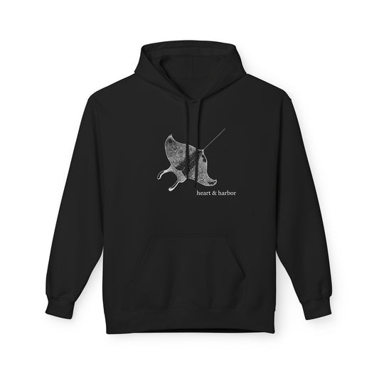 Manta Ray Hoodie - Black