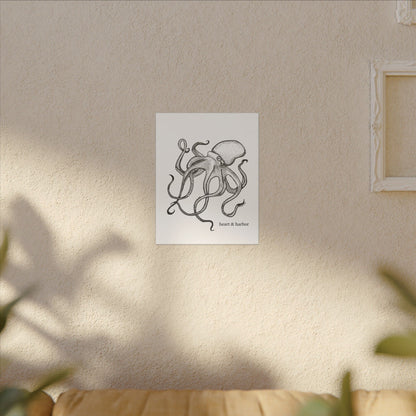 Canvas Wall Art Octopus Print
