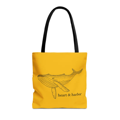 Whale Tote Bag - Yellow