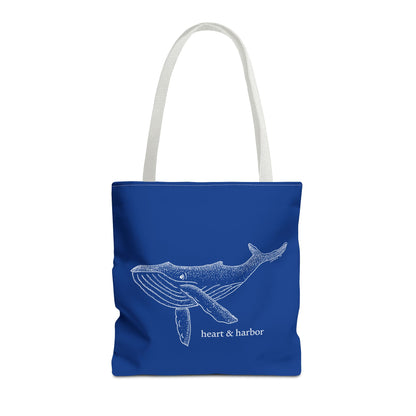 Whale Tote Bag - Navy