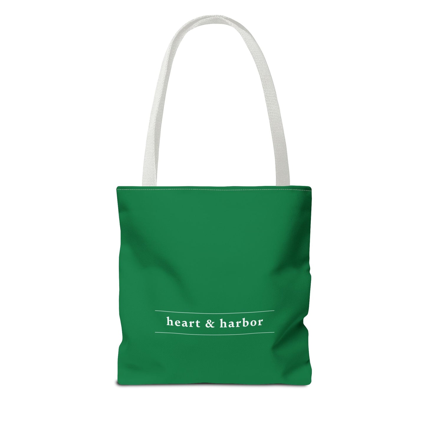 Whale Tote Bag - Dark Green