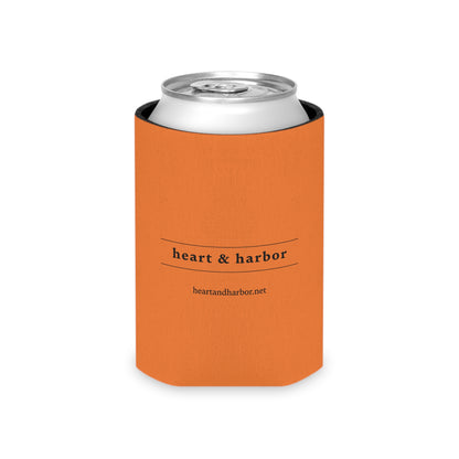 heart & harbor whale art can cooler