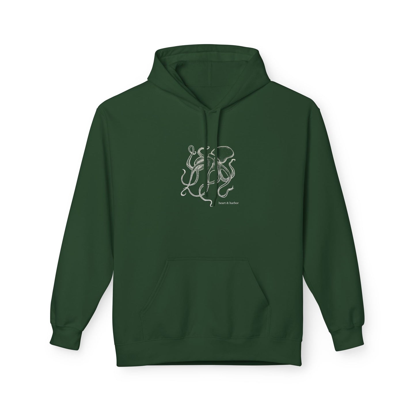 Octopus Hoodie - White Ink