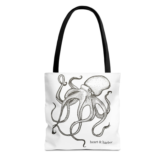Octopus Tote - White