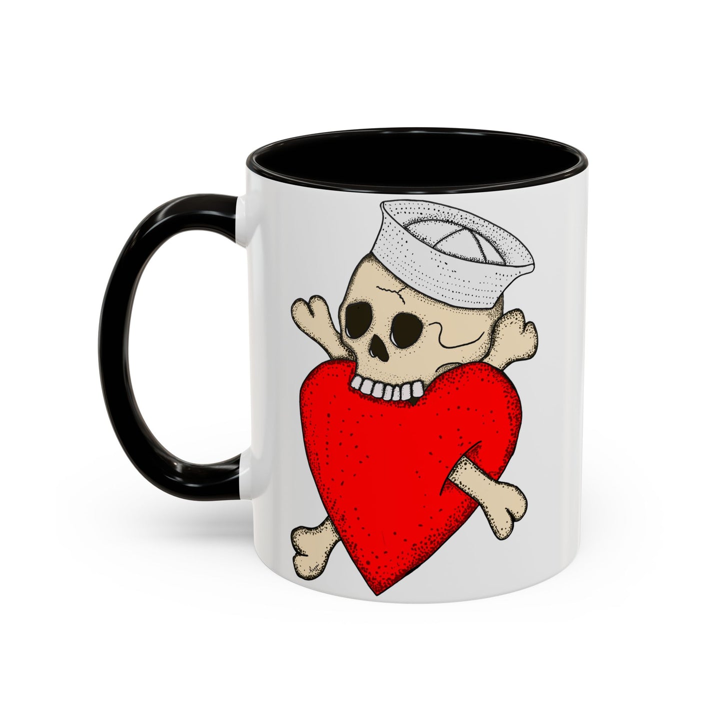 Eat Your Heart Out |  Accent Coffee Mug | Multiple Colors