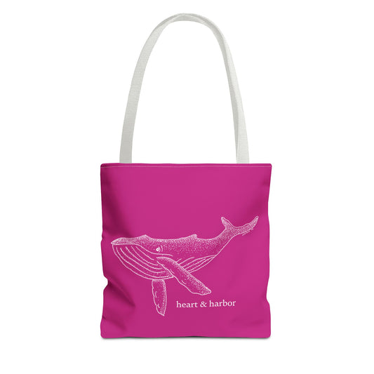 Whale Tote Bag - Pink