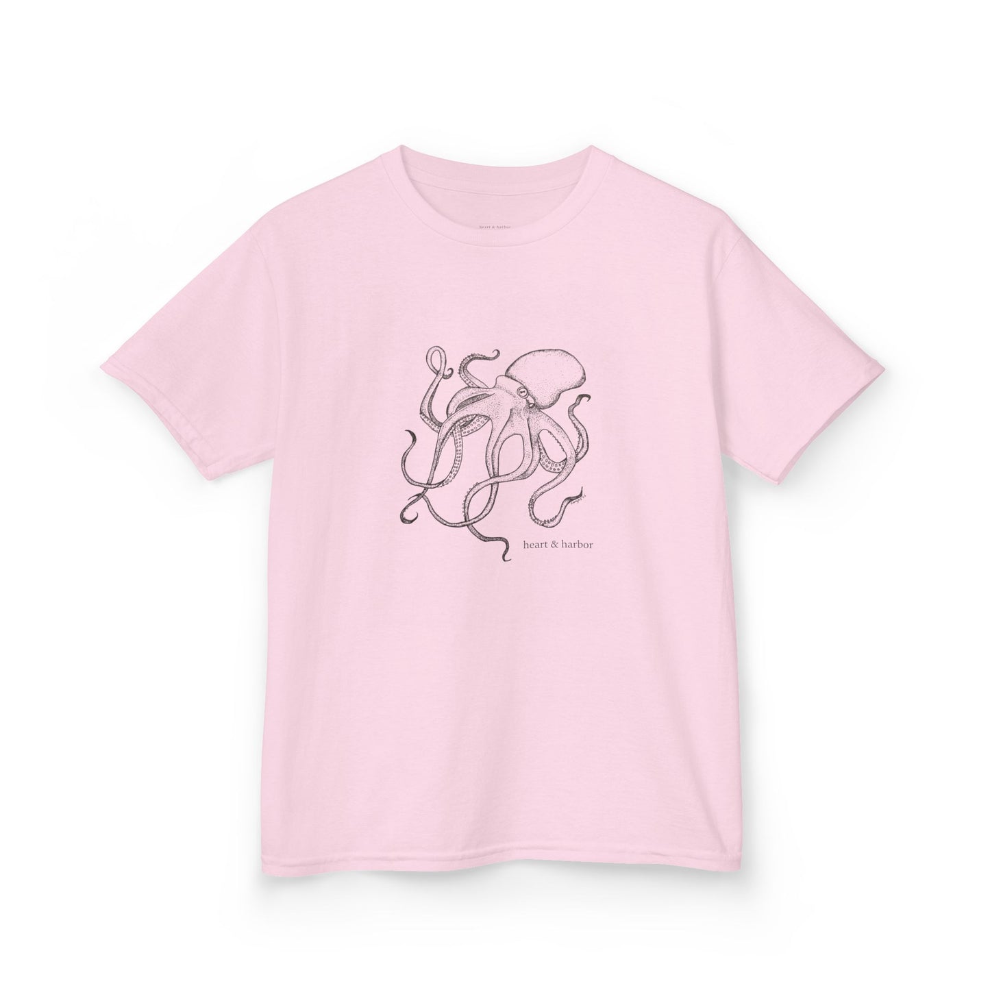 Kids Hand Drawn Octopus Design T-shirt