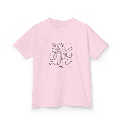 Kids Hand Drawn Octopus Design T-shirt