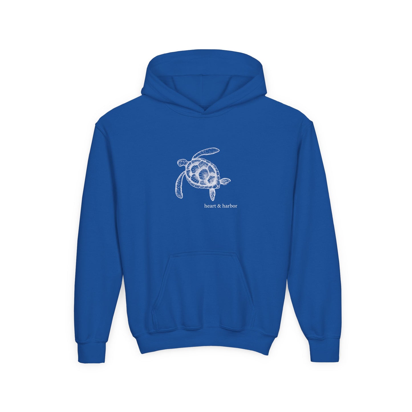 Sea Turtle Kids Hoodie | Hand-Drawn | Heart & Harbor | multiple colors