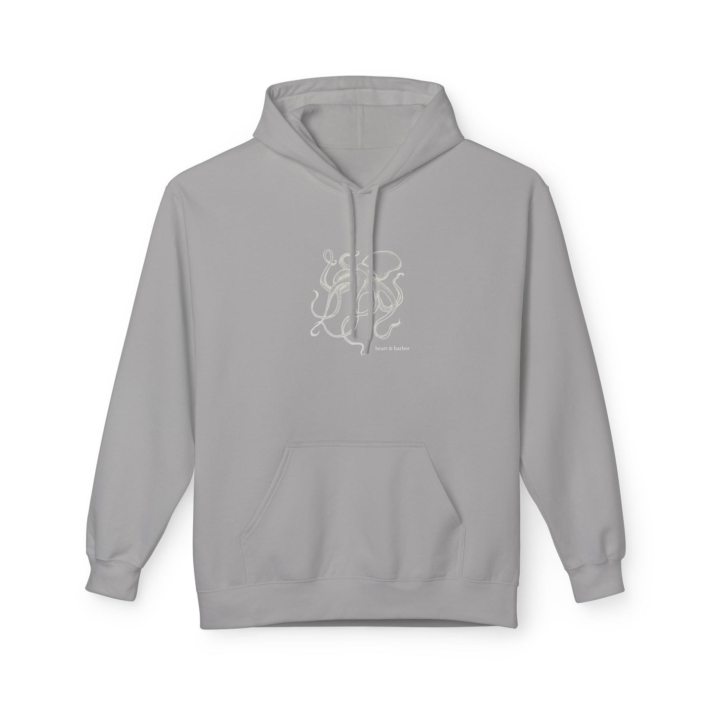 Octopus Hoodie - White Ink
