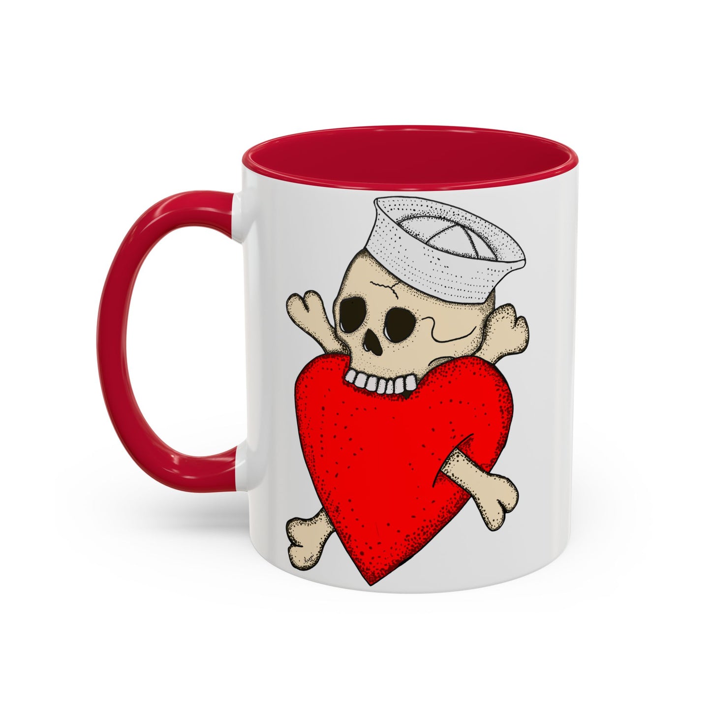 Eat Your Heart Out |  Accent Coffee Mug | Multiple Colors