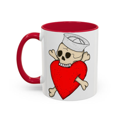 Eat Your Heart Out |  Accent Coffee Mug | Multiple Colors
