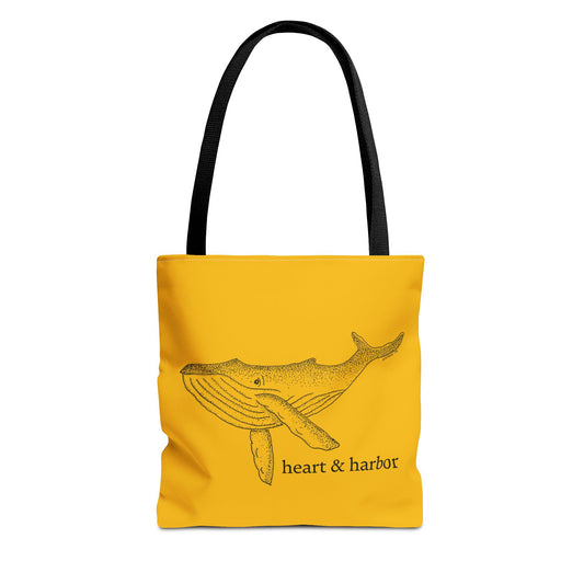 Whale Tote Bag - Yellow