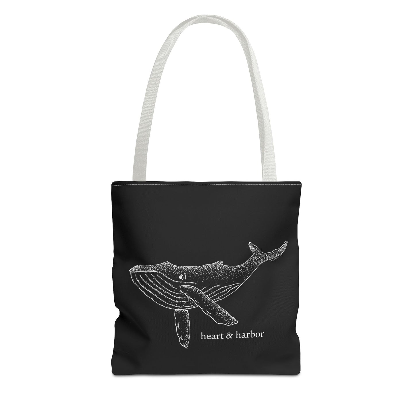 Whale Tote Bag - Black