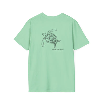 Sea Turtle on the Back Unisex T-Shirt