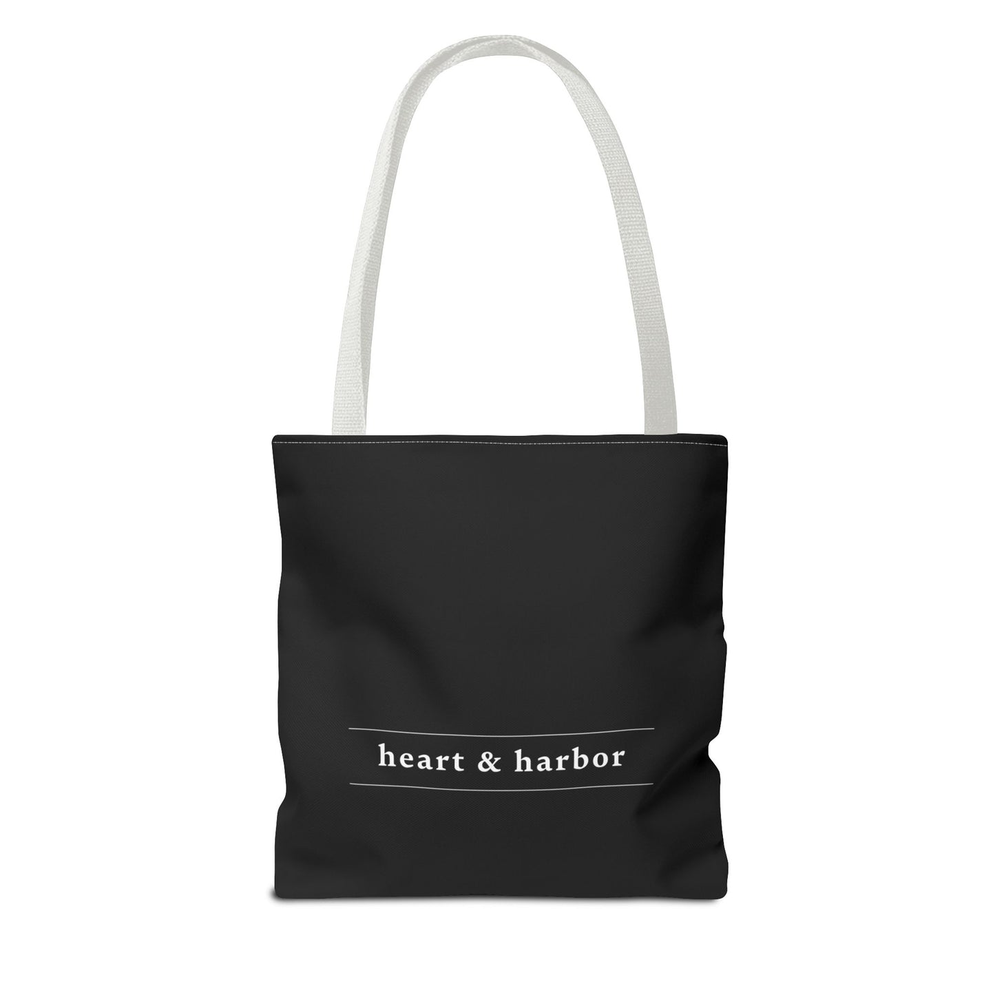 Whale Tote Bag - Black