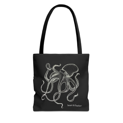 Octopus Tote Bag - Black