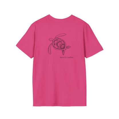 Sea Turtle on the Back Unisex T-Shirt