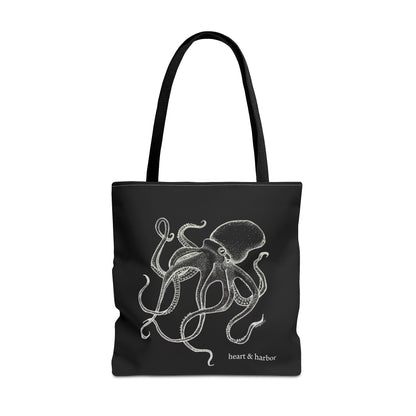 Octopus Tote Bag - Black