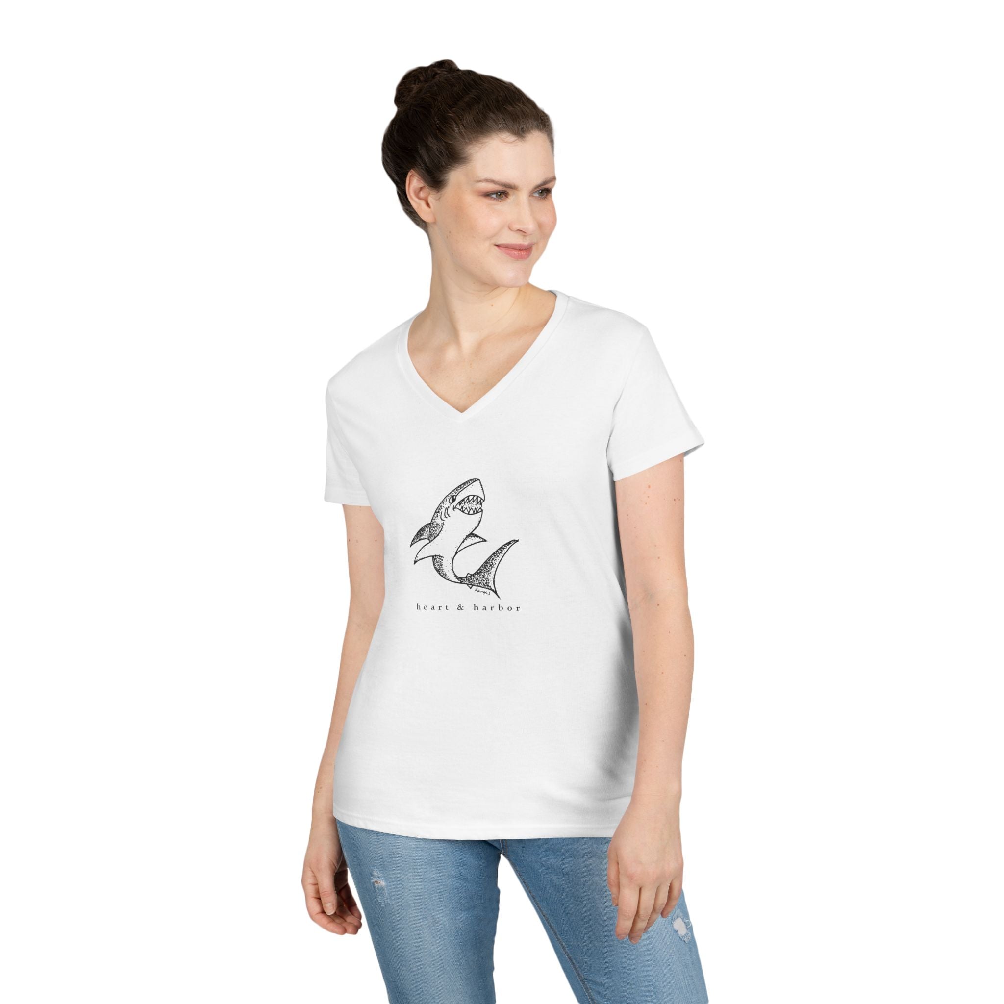 Sharky - Ladies V-Neck
