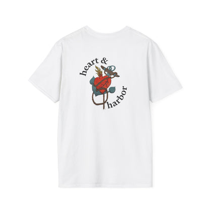 Heart & Harbor Signature Logo Tee | Front & Back Print | Unisex