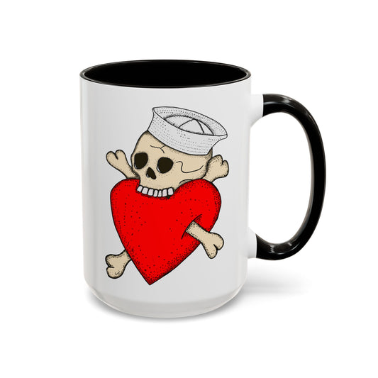 Eat Your Heart Out |  Accent Coffee Mug | Multiple Colors