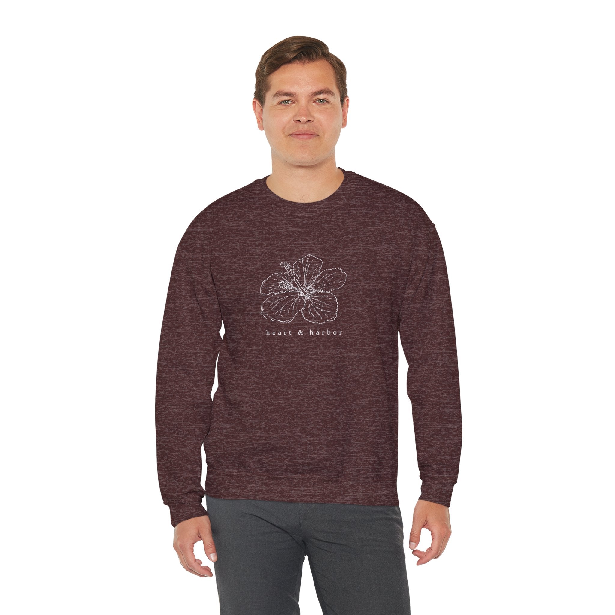 Hibiscus Bloom - Crewneck Fleece