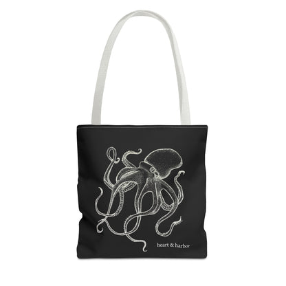Octopus Tote Bag - Black