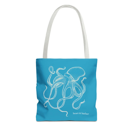 Octopus Tote Bag - Turquoise