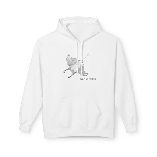 Manta Ray Hoodie - White