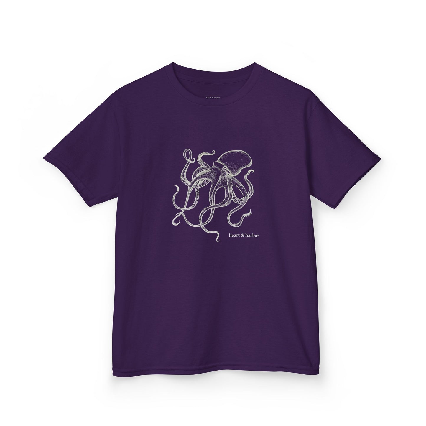 Kids Hand Drawn Octopus Design T-shirt