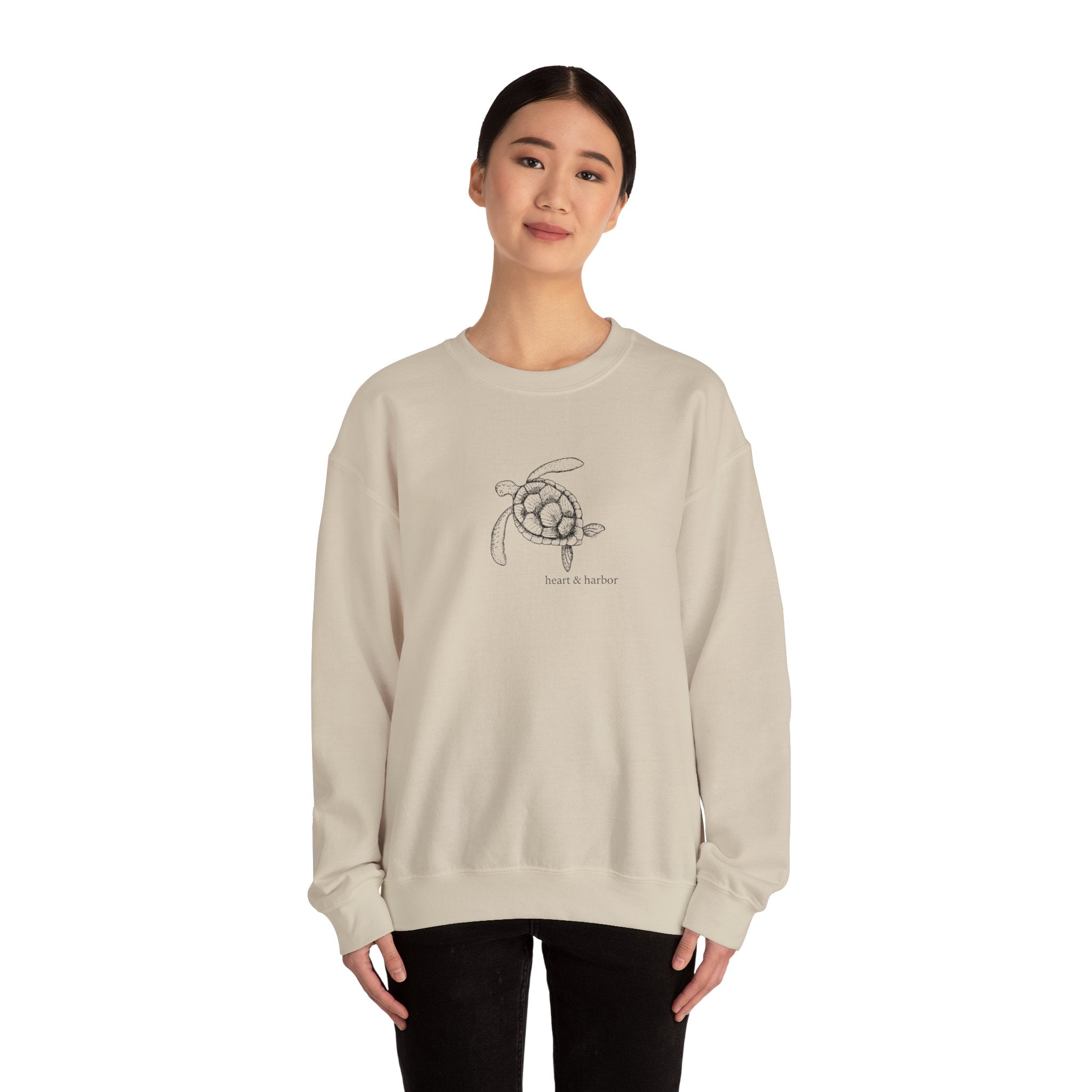 Slow Tide Turtle - Crewneck Fleece
